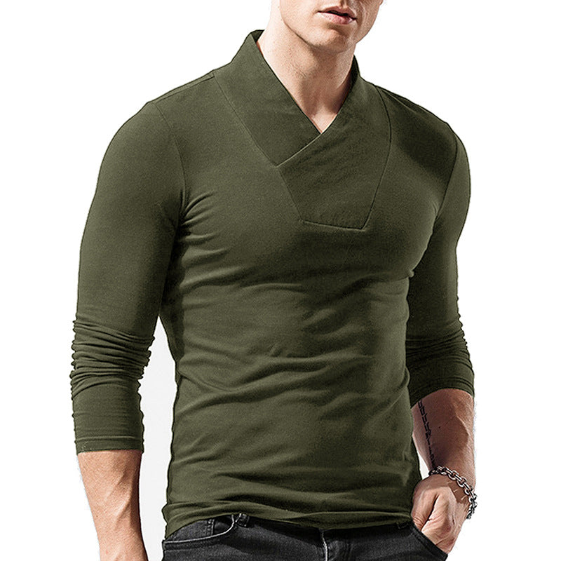 Herren Longsleeve mit V-Ausschnitt Echoarchiv