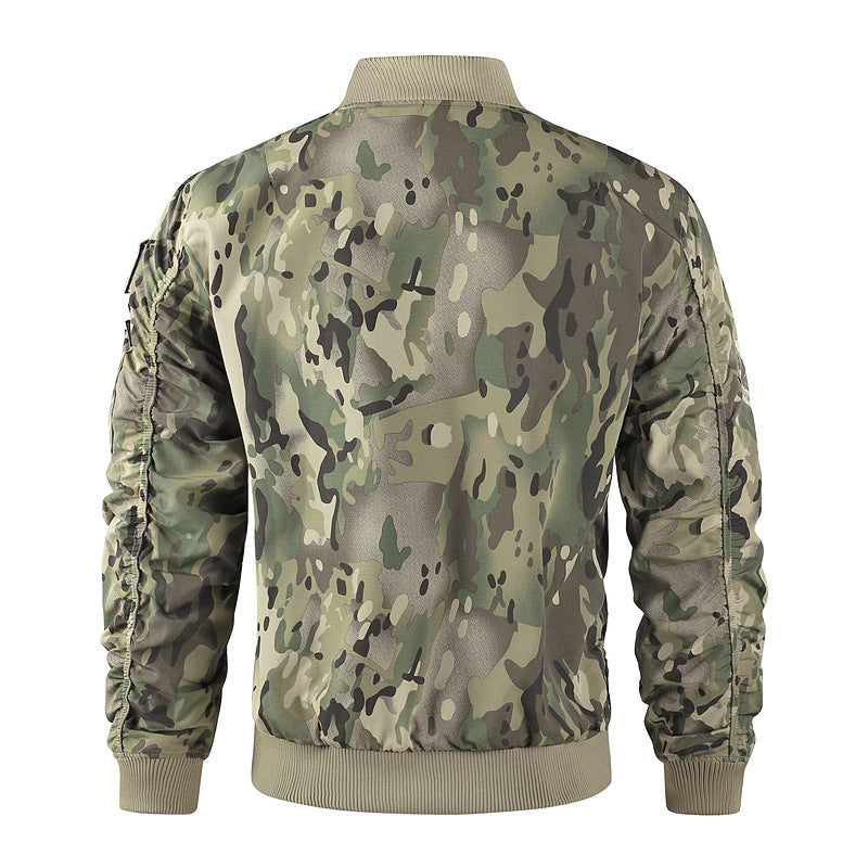 Herren nan klassische Bomberjacke im Pilotendesign mit Multifunktionstaschen und robustem Reißverschluss Echo Archiv