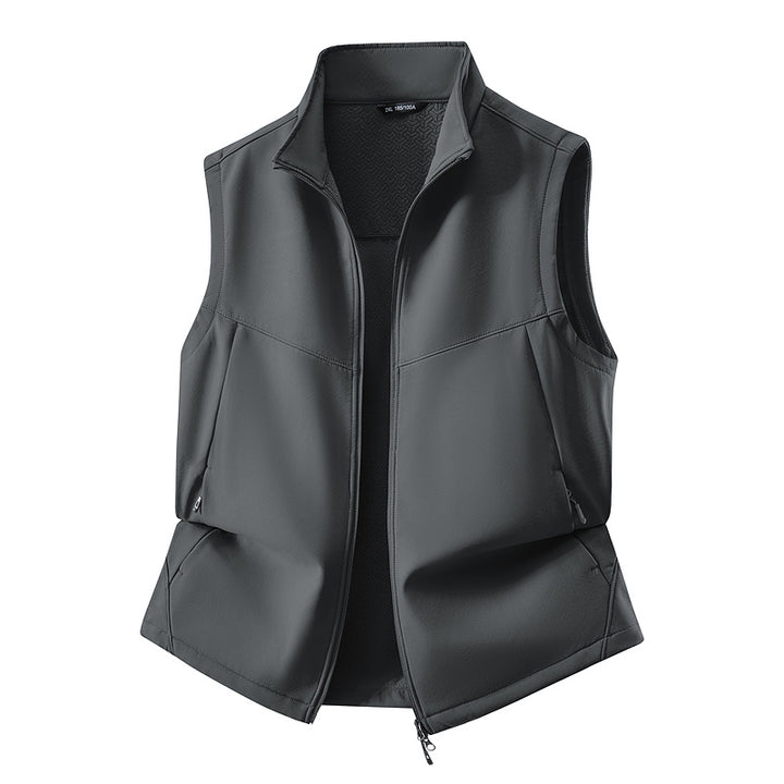 Damen Ärmellose Softshell-Weste mit Stehkragen, Stretchfutter und Zweiwege-Reißverschluss Echo Archiv