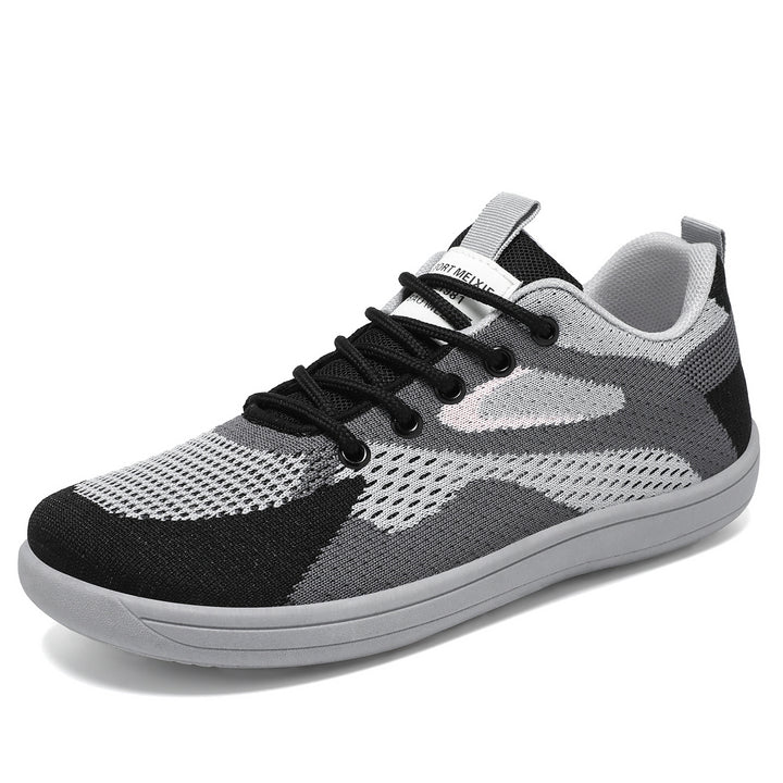 Damen nan leichter atmungsaktiver Strick-Freizeitsneaker mit elastischer Schnürung und stoßdämpfender EVA-Zwischensohle Echo Archiv