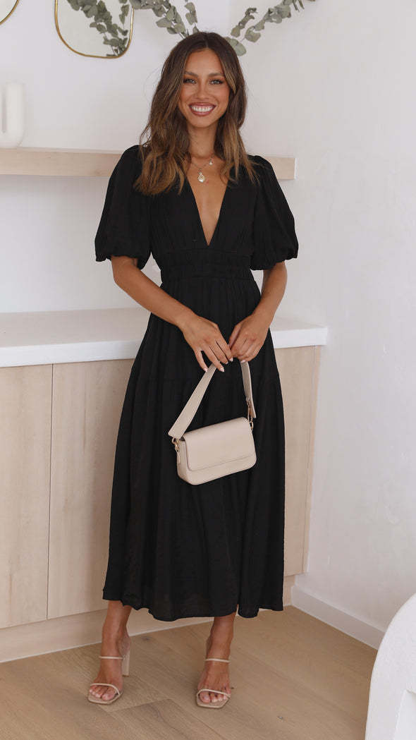 Echoarchiv | Taillierter Midikleid
