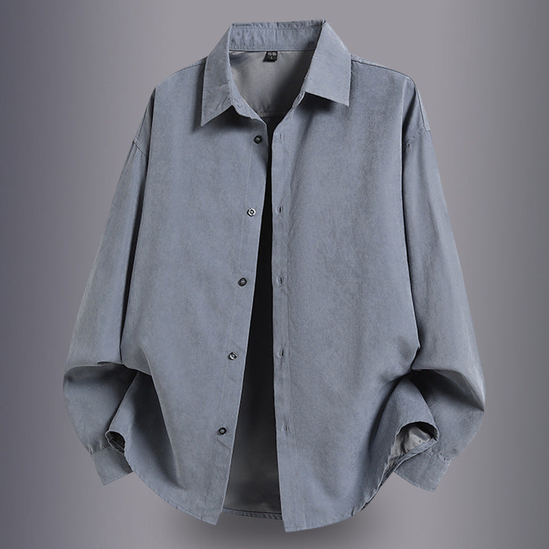 Herren Overshirt aus leichtem Baumwollmaterial mit komfortablem Schnitt Echoarchiv