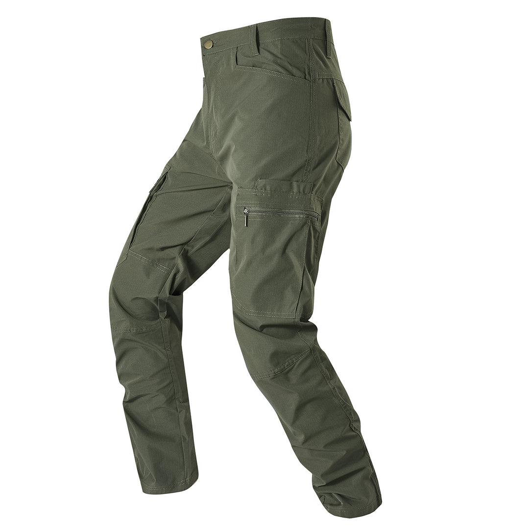 Herren multifunctionale Outdoor-Hose mit verstellbaren Knöchelbündchen und zahlreichen Taschen Echoarchiv