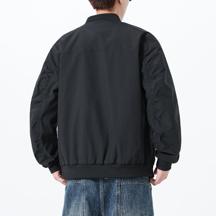 Herren Leichte Bomberjacke im Utility‑Style mit Ärmeltasche und Rippenbündchen Echo Archiv