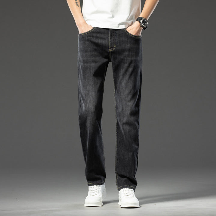 Herren lässige Denim-Jeans mit bequemem Schnitt und tiefen Taschen Echoarchiv