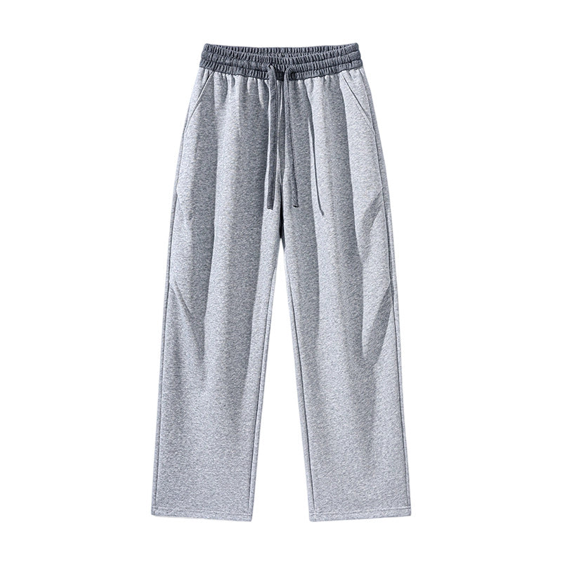 Herren Gerade geschnittene Lounge-Jogginghose mit elastischem Kordelbund & Seitentaschen Echoarchiv