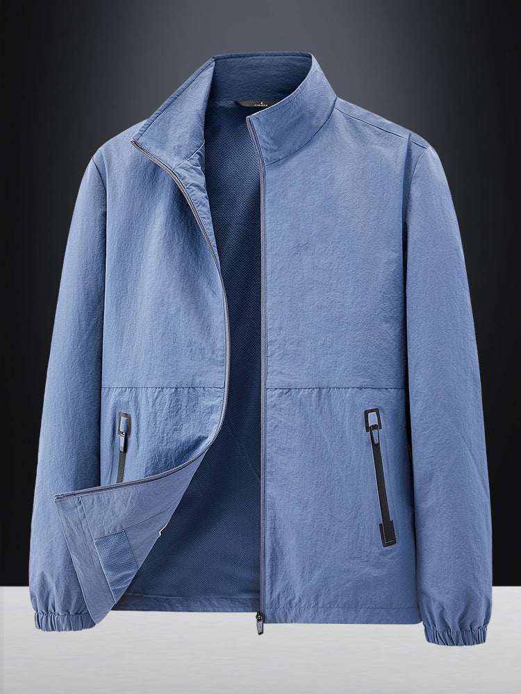 Herren Leichte Outdoorjacke mit hohem Kragen Echo Archiv