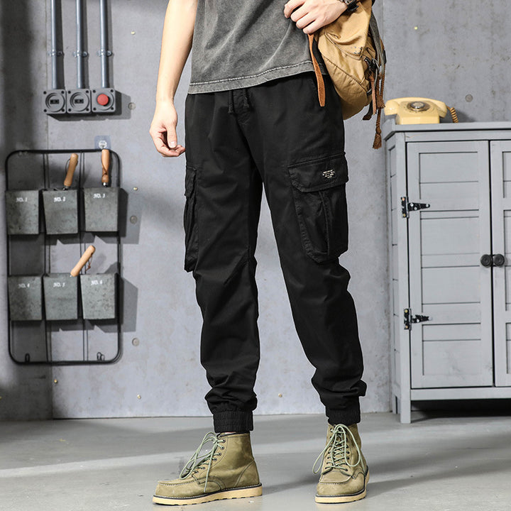 Herren Cargo-Joggerhose im Utility-Look mit elastischem Bund, Multifach‑Taschen und gerippten Knöcheln Echo Archiv