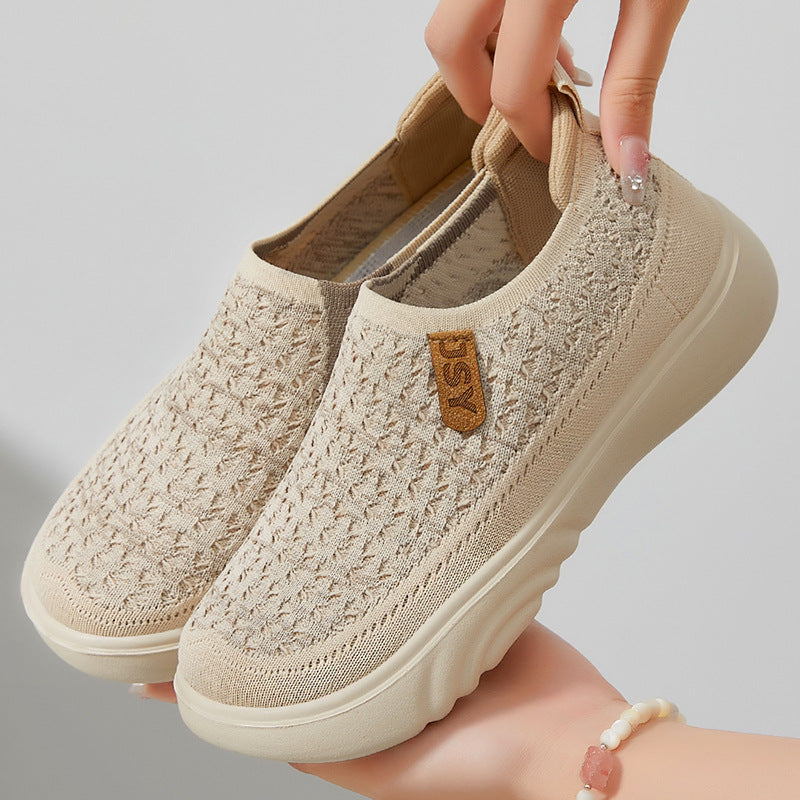 Damen nan gestrickter Slip-On Sneaker im sockenähnlichen Design mit atmungsaktivem Obermaterial und gepolsterter Komfortsohle Echo Archiv