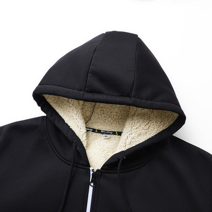Herren luxuriöser Kapuzenpullover mit flauschigem Futter Echoarchiv