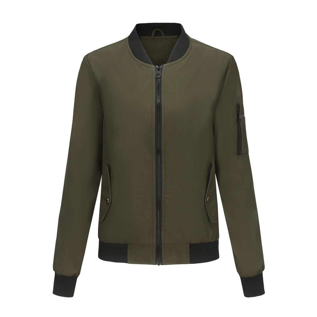 Damen nan leichte Bomberjacke mit Ärmeltasche, kontrastbündchen und sportiver Passform Echo Archiv