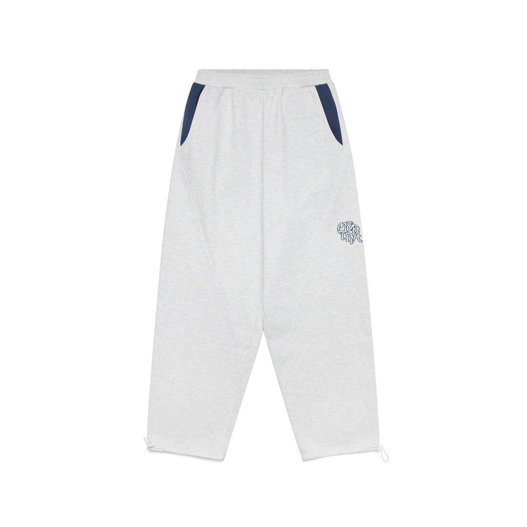 Damen nan verkürzte Joggerhose mit elastischem Komfortbund, seitlichen Kontrast-Taschen und verstellbarer Saumkordel Echo Archiv
