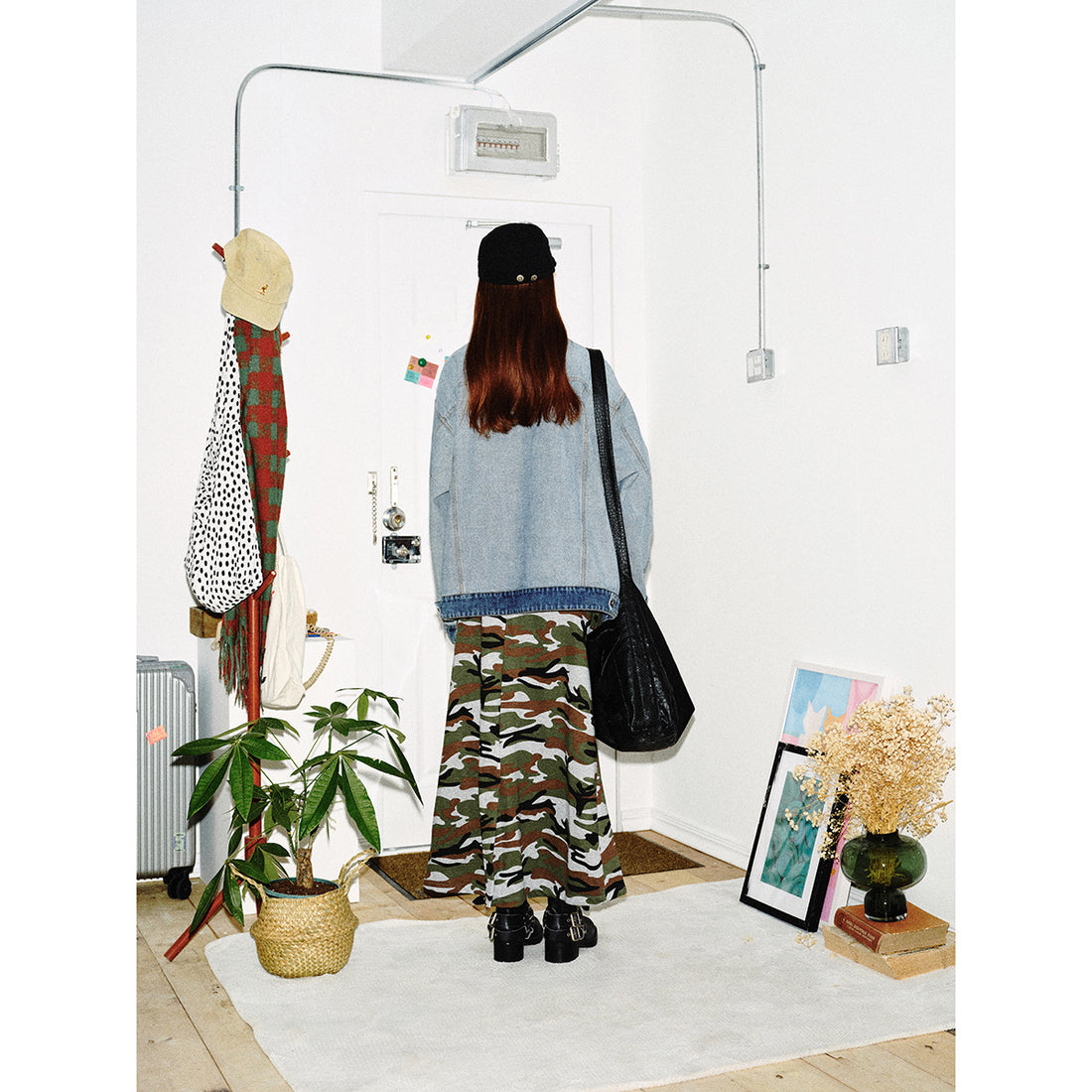 Unisex Oversize-Jeansjacke im Boxy‑Cut mit Kontrastblende und Brustklappen Echoarchiv