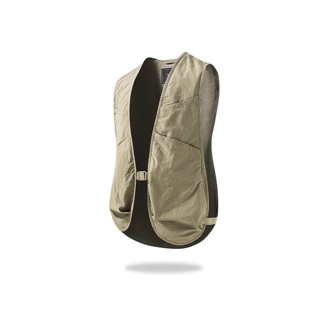 Unisex Leichte Utility-Weste mit Mesh-Rücken und Mehrfachfronttaschen – Marzano