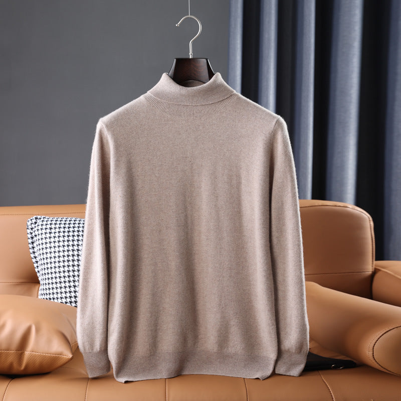 Herren Feiner Rollkragenpullover in schlanker Minimal‑Silhouette aus Woll‑Kaschmir‑Mix Echoarchiv