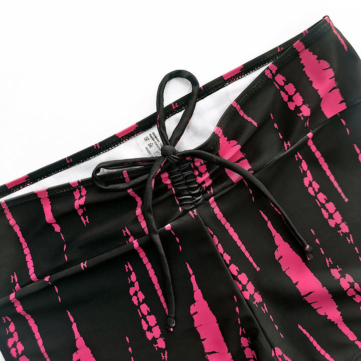 Damen Bikini-Set mit modischem Crop-Top und lässigen Shorts Echo Archiv