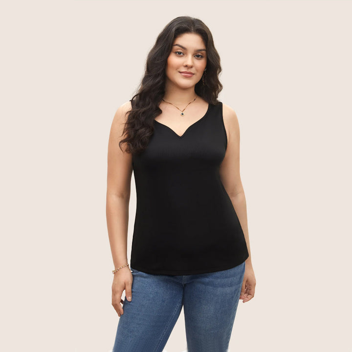Damen ärmelloses Tanktop mit schwungvollem V-Ausschnitt Echo Archiv