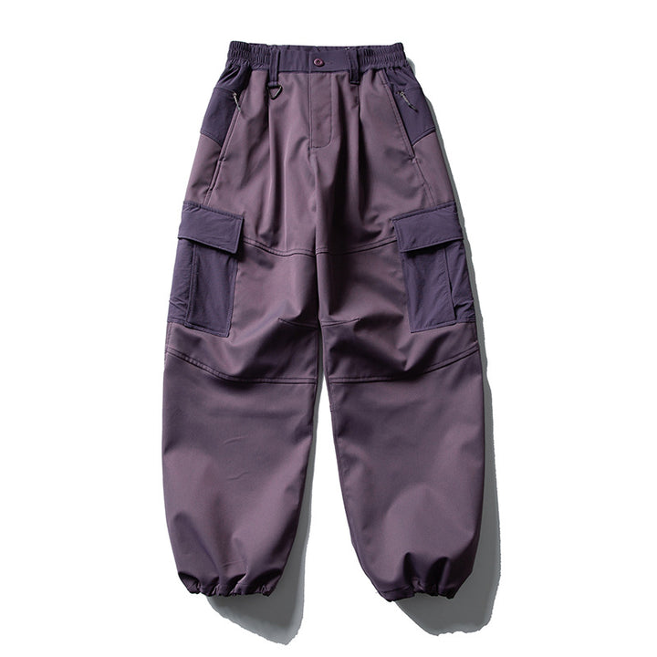 Herren Oversize-Cargohose mit elastischem Tunnelzugbund, Kniepaneelen und elastischen Bündchen Echoarchiv