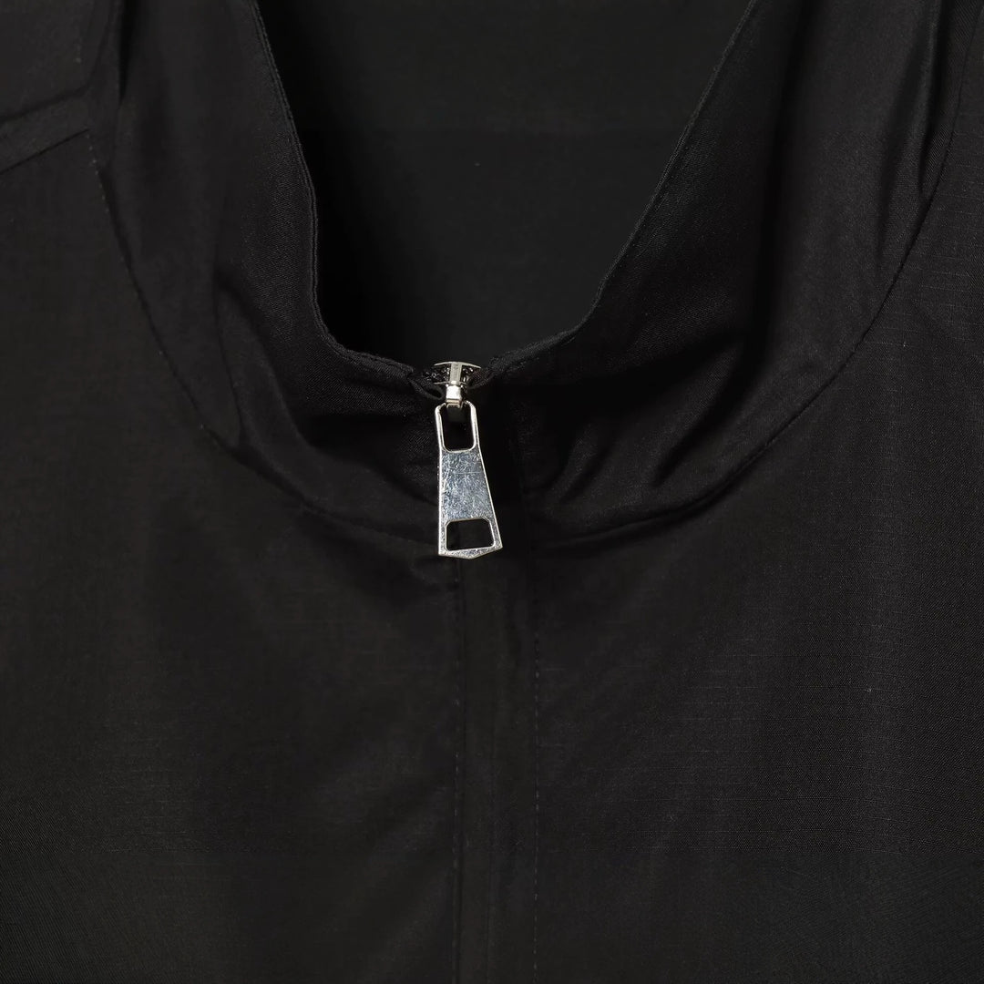 Damen leichte taillierbare Windjacke mit Stehkragen, Tunnelzug und Tüllbesatz Echo Archiv
