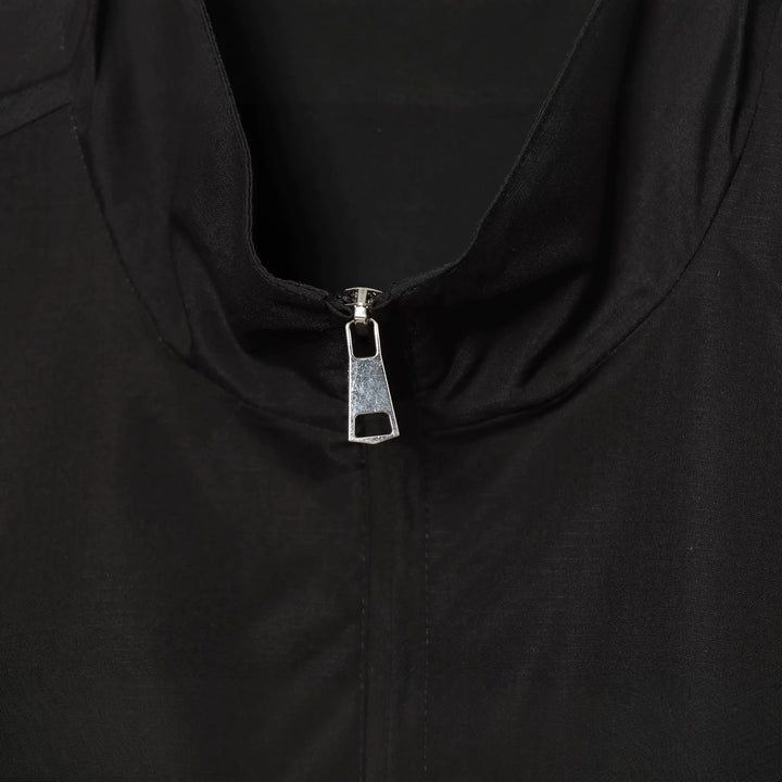 Damen leichte taillierbare Windjacke mit Stehkragen, Tunnelzug und Tüllbesatz Echo Archiv