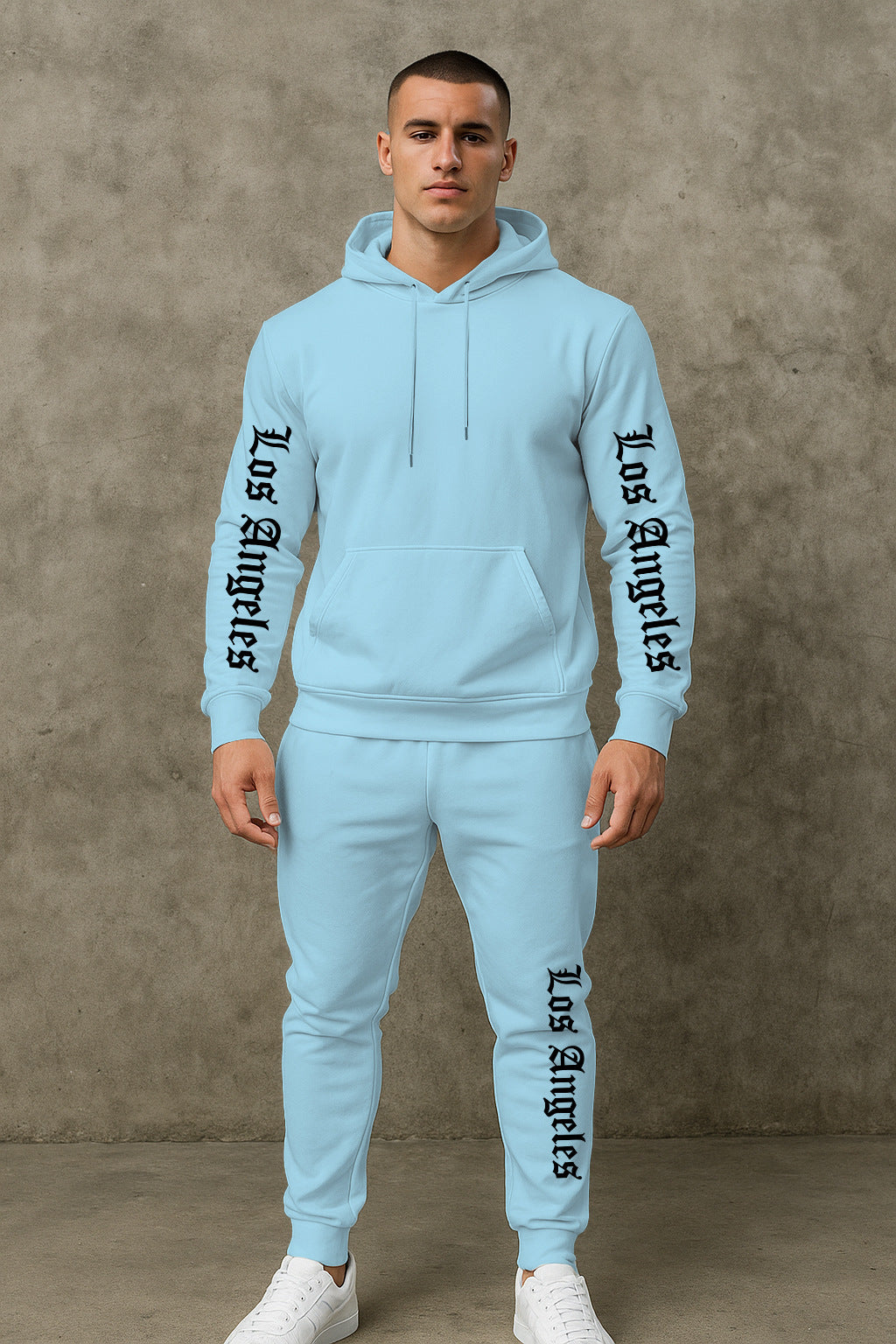 Herren Sportlicher Hoodie- und Jogginghosensatz Echoarchiv