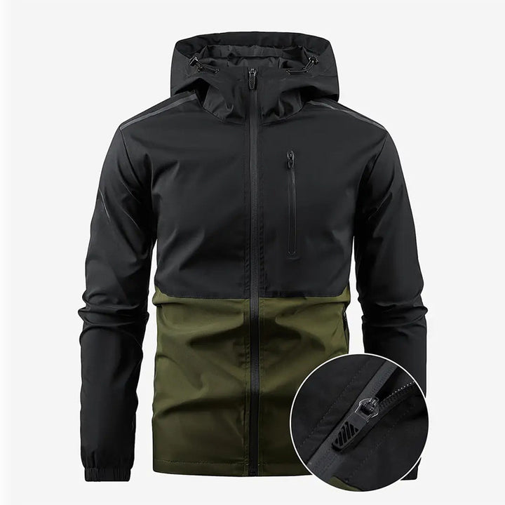 Herren multifunktionale Übergangsjacke mit versteckter Kapuze Echoarchiv