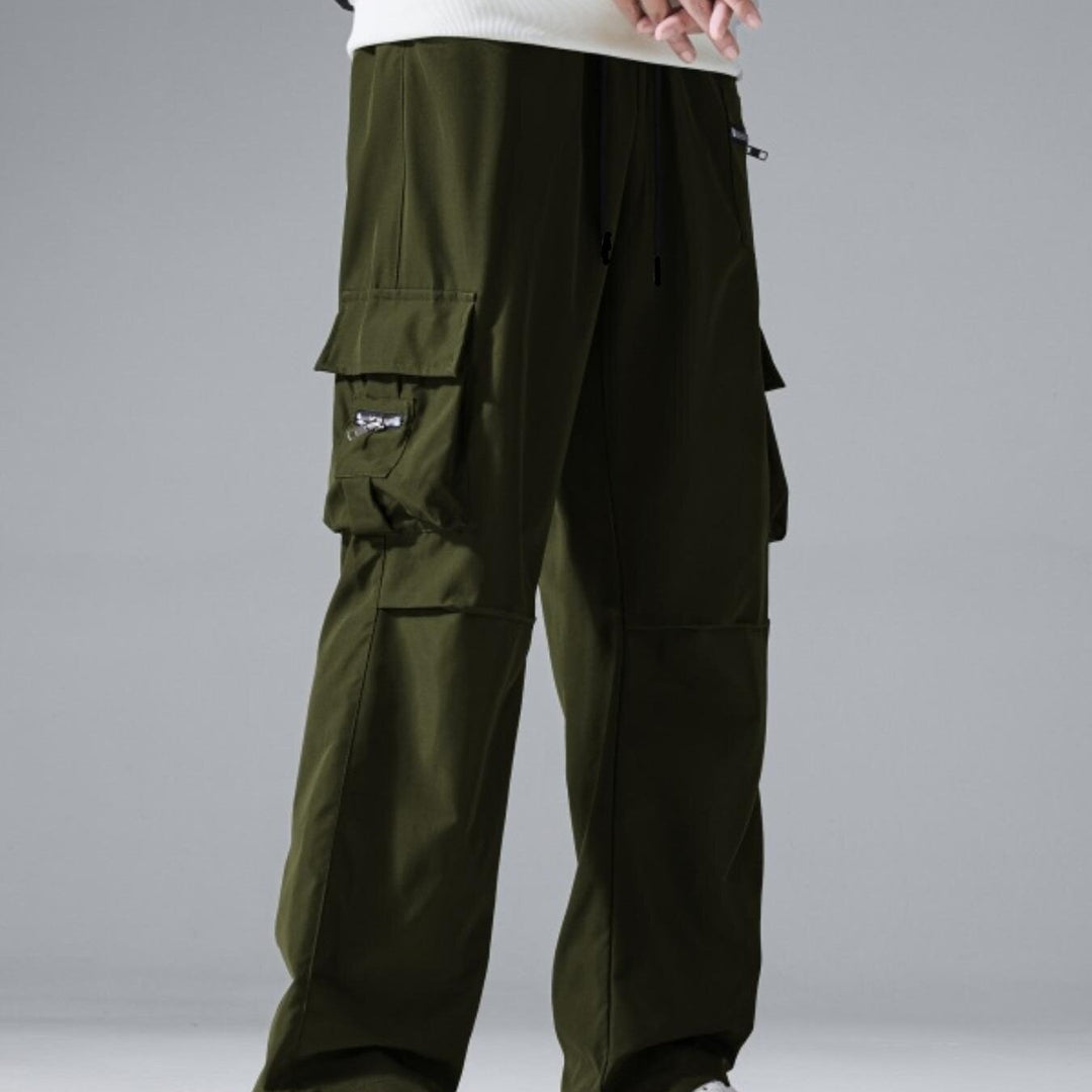 Herren Cargo-Jogginghose mit Multifachtaschen und Kordelzugbund Echo Archiv