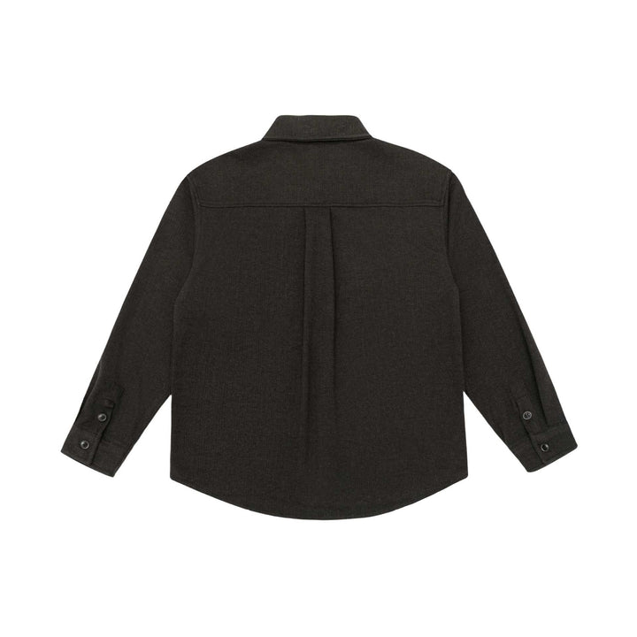 Herren Hemdjacke aus Wollmix mit Kentkragen und Brustpattentasche Echoarchiv