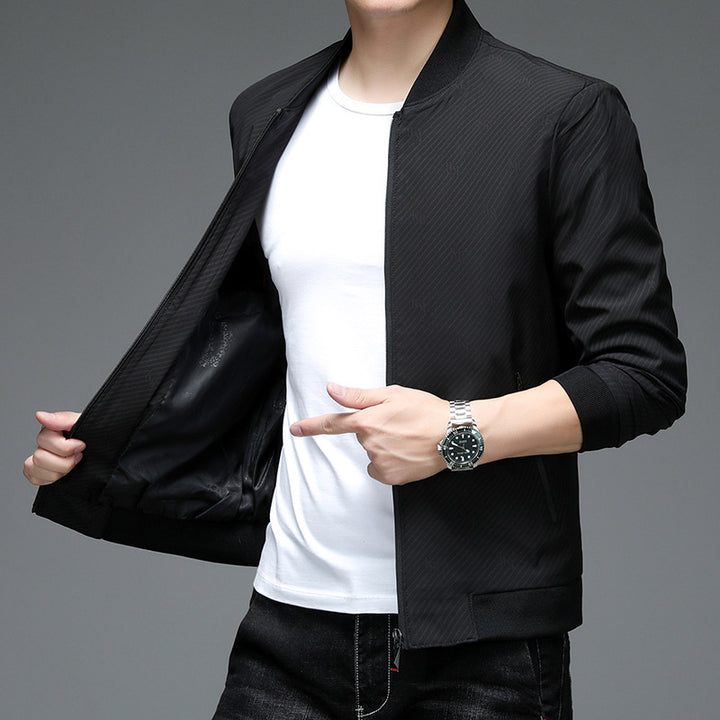 Herren leichte Freizeitjacke mit sportlichem Schnitt und elastischen Bündchen Echoarchiv
