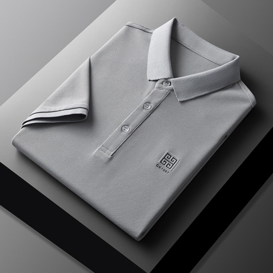 Herren klassisches Poloshirt mit feiner Piqué-Struktur und eleganten Details Echoarchiv