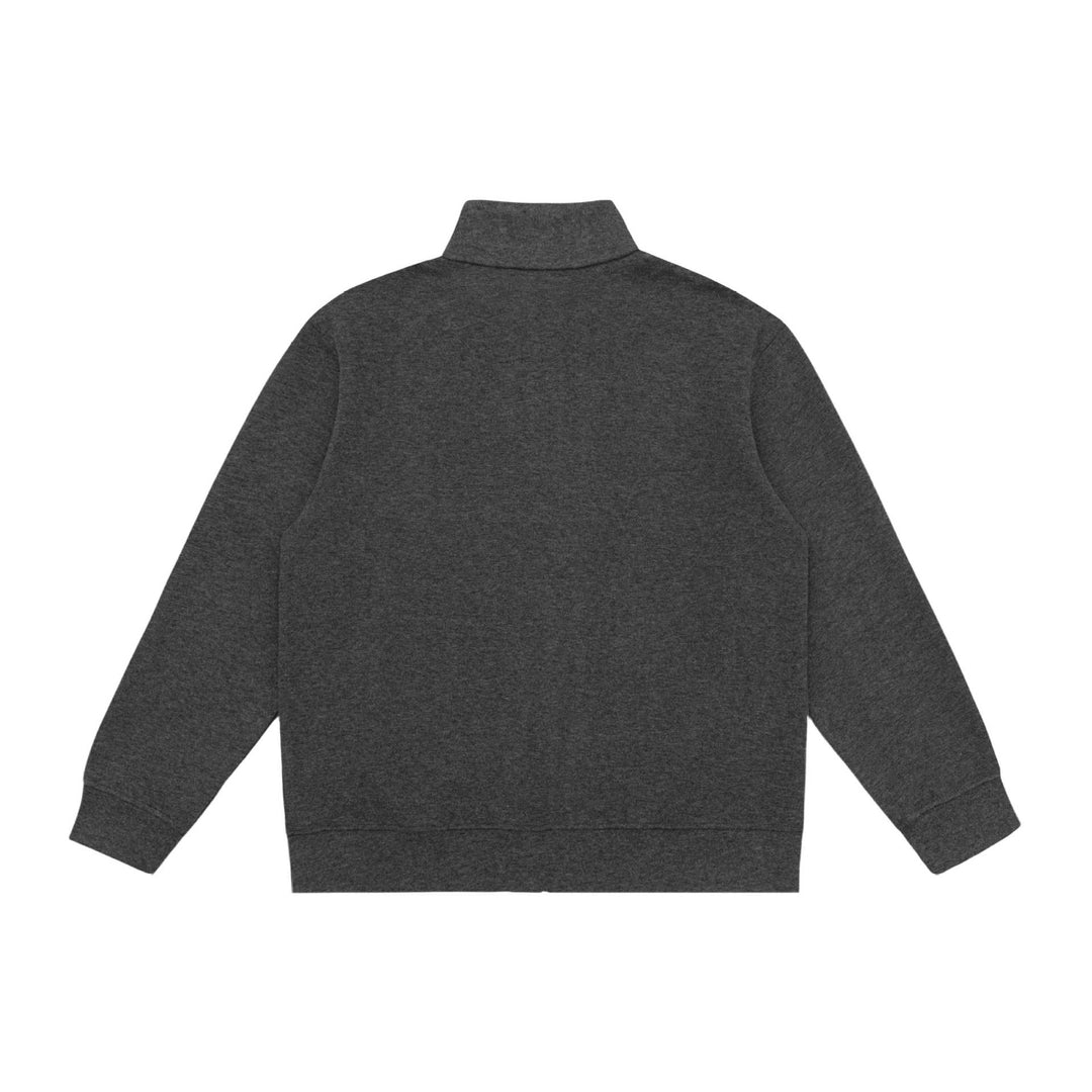 Unisex Zip-Sweatjacke mit Stehkragen, Raglanärmeln und Reißverschlusstaschen Echoarchiv