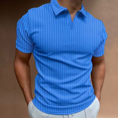 Herren Polo-Shirt mit Streifenmuster Echoarchiv