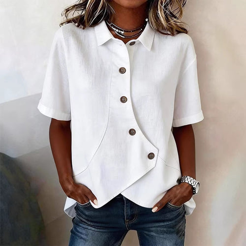 Damen Besonders gestaltete Bluse mit einzigartigem Knopfdetail Echo Archiv