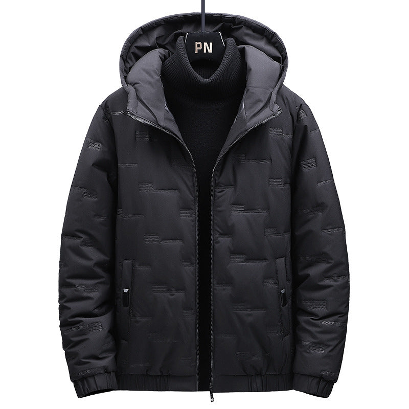 Herren wattierte Kapuzenjacke Echo Archiv