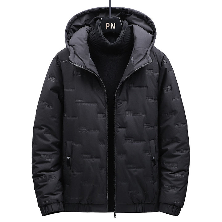 Herren wattierte Kapuzenjacke Echo Archiv