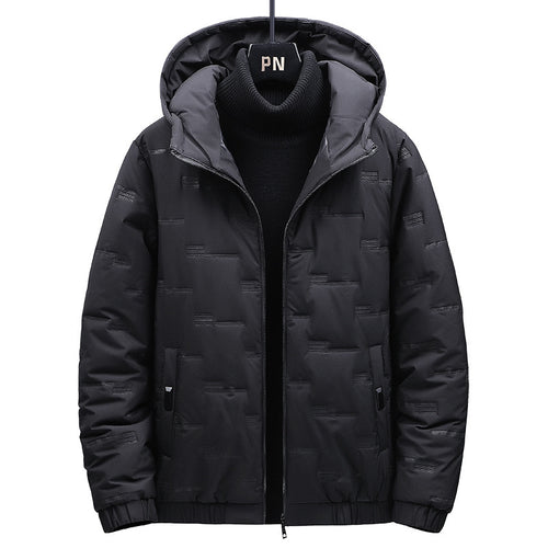 Herren wattierte Kapuzenjacke Echo Archiv