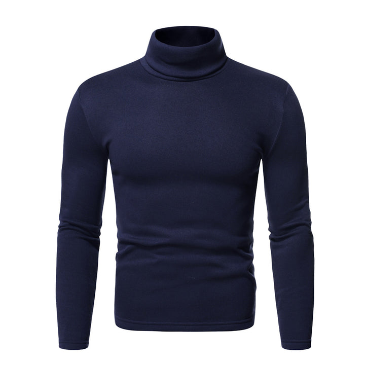 Herren Figurbetonter Rollkragenpullover aus Feinstrick Echo Archiv