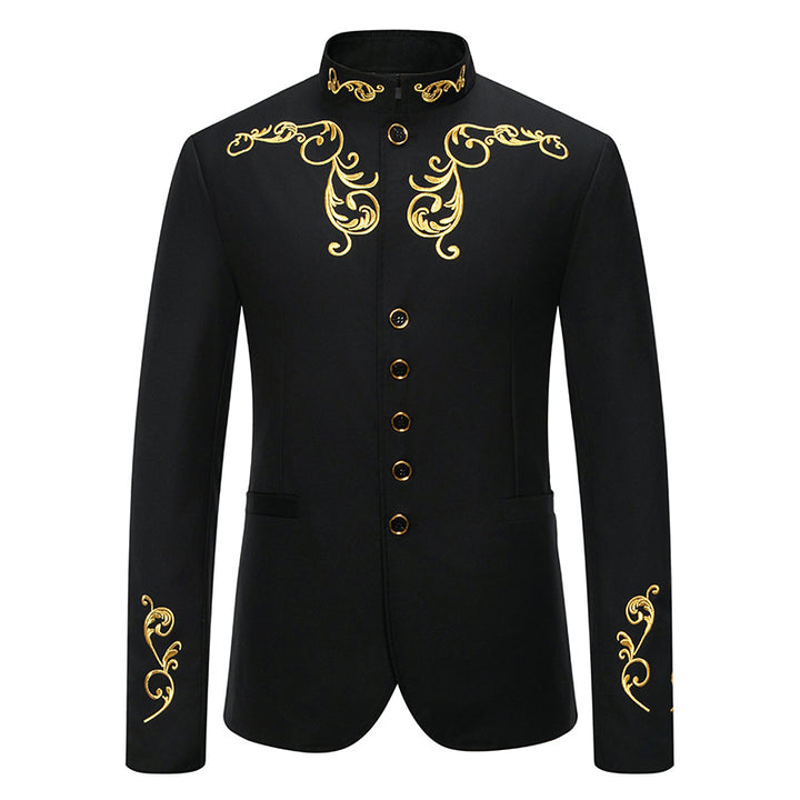 Herren modischer Blazer mit hochwertiger Stickerei Echoarchiv
