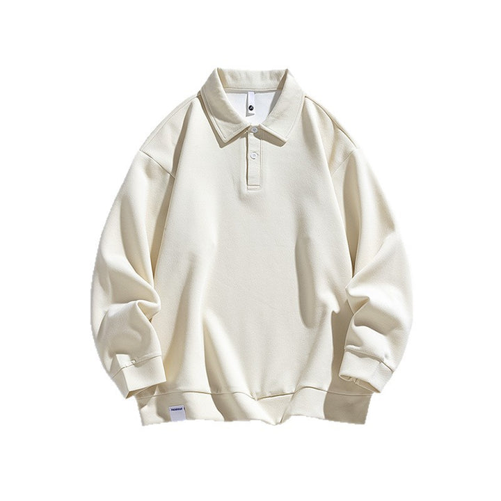 Herren lässiges Poloshirt mit oversized Schnitt und detailverliebtem Kragen Echoarchiv