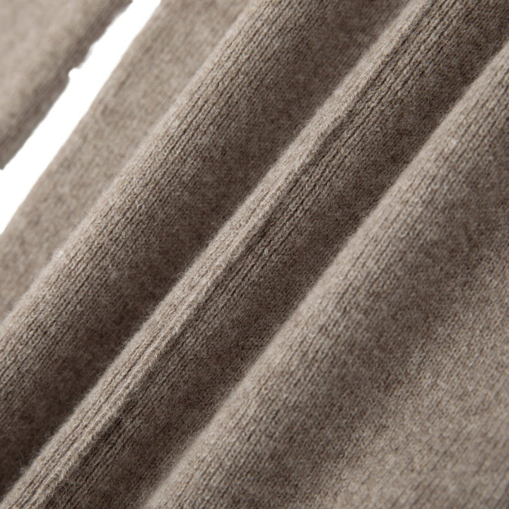 Damen Weiche Strickhose mit weitem Bein, Tunnelzugbund und dekorativer Mittelnaht Echoarchiv