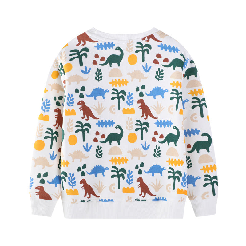 Jungen Sweatshirt mit lebhaftem Dinosaurier-Muster Echo Archiv