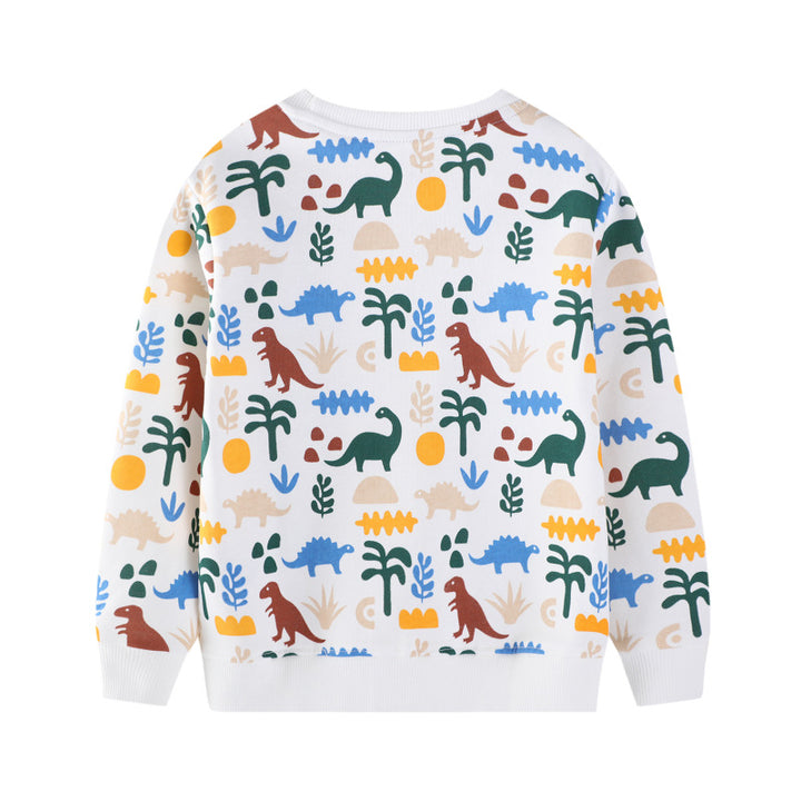Jungen Sweatshirt mit lebhaftem Dinosaurier-Muster Echo Archiv