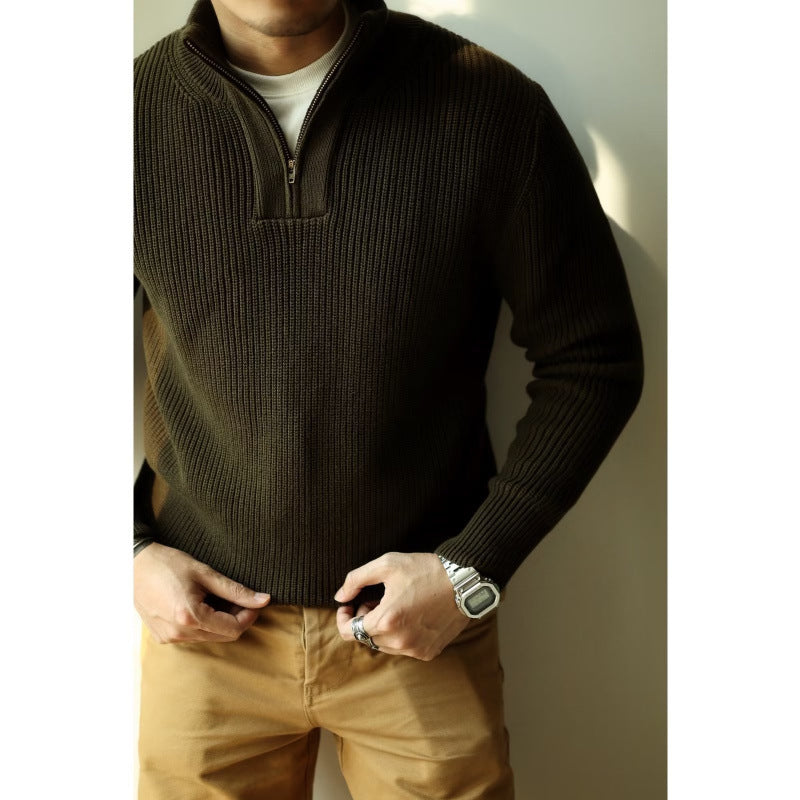 Herren Strickpullover mit Stehkragen Echo Archive
