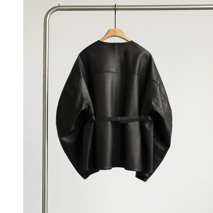 Damen Oversized Lederjacke Echoarchiv
