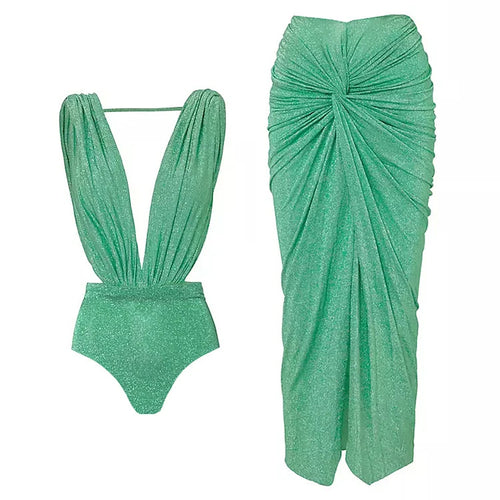 Damen eleganter Cut-Out Einteiler Badeanzug Echo Archiv