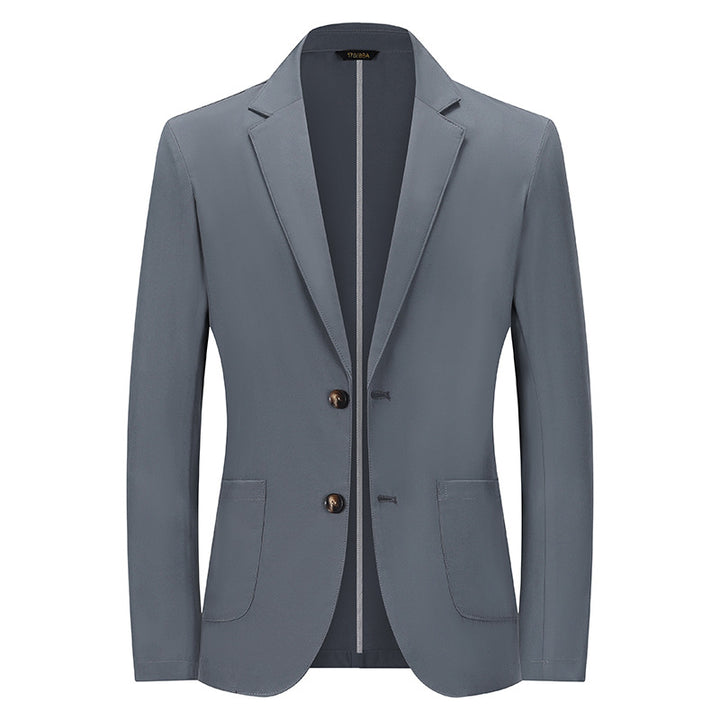Herren Modernes Slim-Fit Sakko mit schmalem Revers und aufgesetzten Taschen Echoarchiv