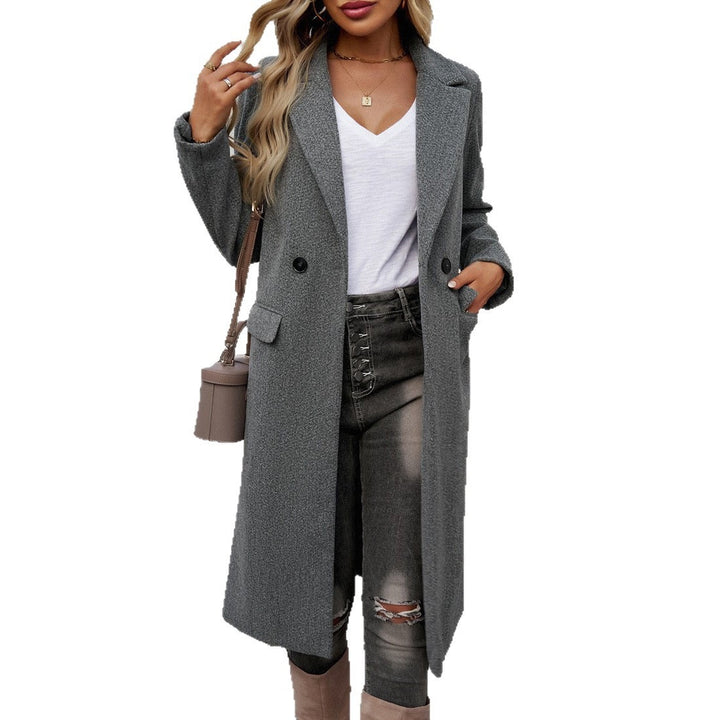 Damen Eleganter und modischer Langmantel