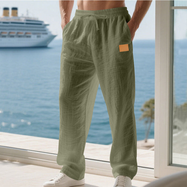 Herren Bequeme und luftige Sommerhose aus leichtem Leinenmaterial Echoarchiv