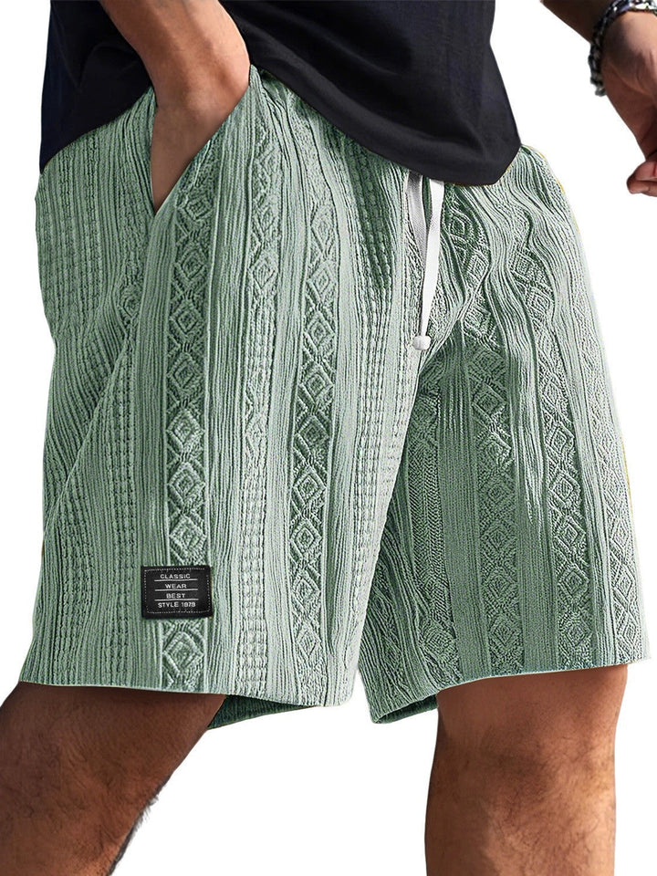Herren Stilvolle Freizeithosen im lässigen Strickdesign Echoarchiv