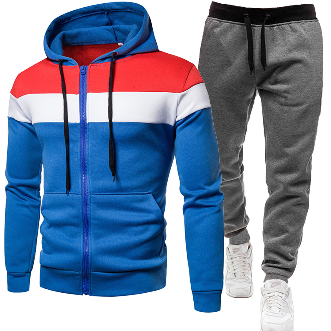 Herren zweiteiliges Freizeit-Jogginganzug-Set – Marzano